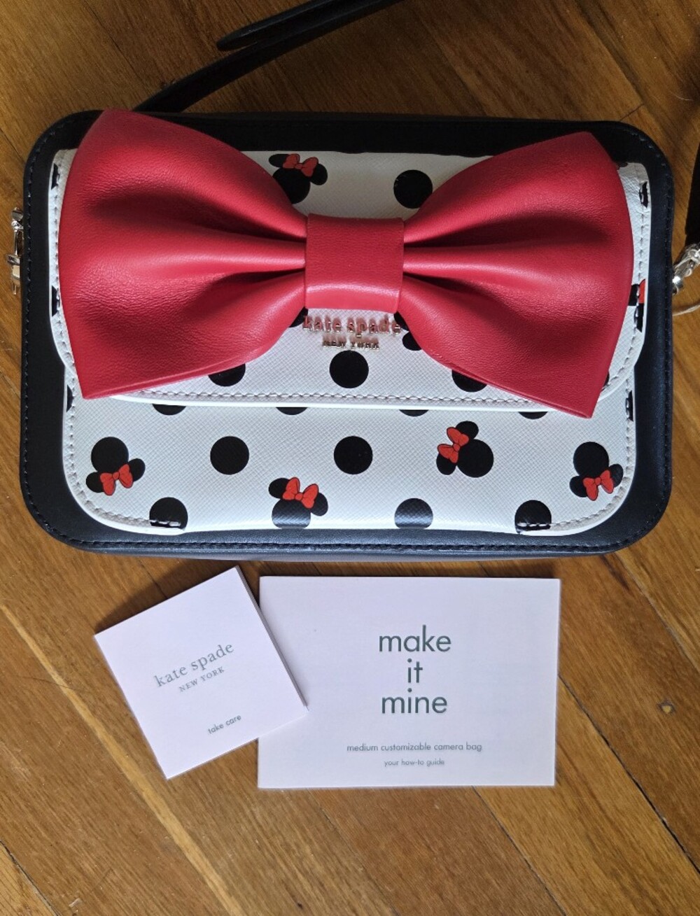 Kate Spade x Disney Minnie Mouse 3 Piece Bundle 2 Crossbody Bags + NWT Wallet - Picture 13 of 16